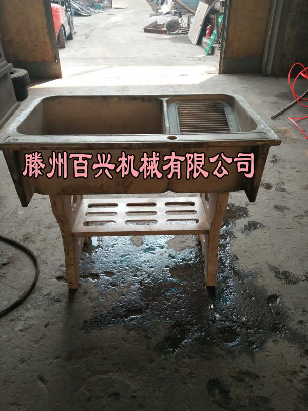 百興石英石水槽液壓機實圖
